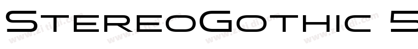 StereoGothic 500 Reg字体转换